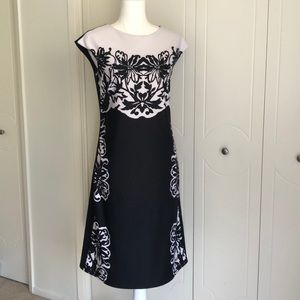 Allen B Schwartz Cocktail Career Floral Summer Dress S